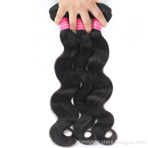 Wholesale Mink Brazilian Hair Extension Vendor Body Wave Human Hair Weave Bundles Raw Double Drawn Virgin Cuticle Aligned Hair